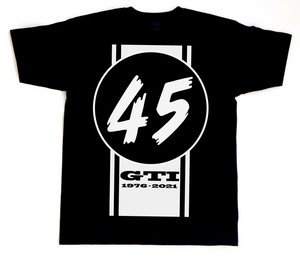 The 45th anniversary T-shirt: "45 - GTI 1976 - 2021"